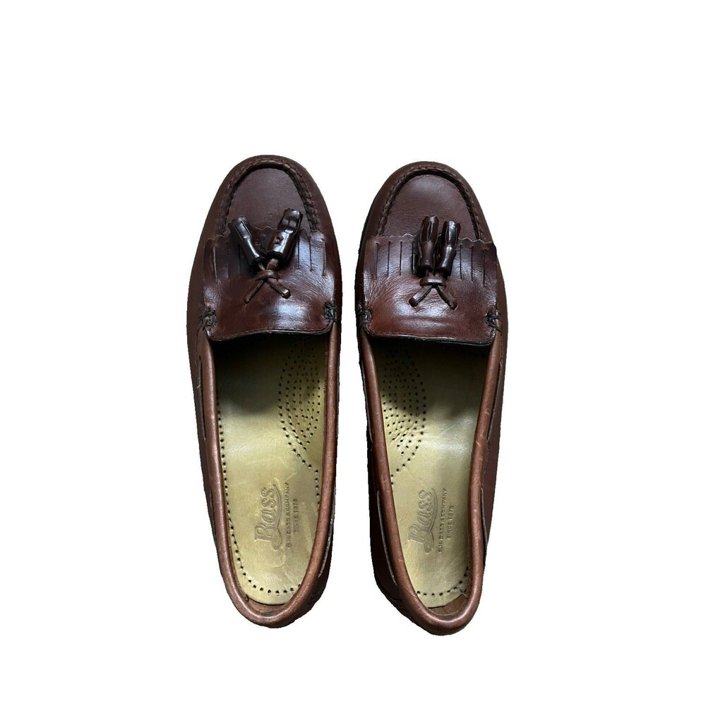 GH Bass Weejuns Jackie Brown Leather Tassel Loafers Women’s Size 6.5